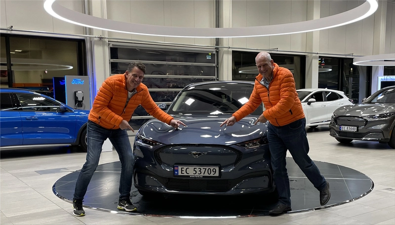 Ford Mustang Mach-E electric SUV with rear-wheel drive