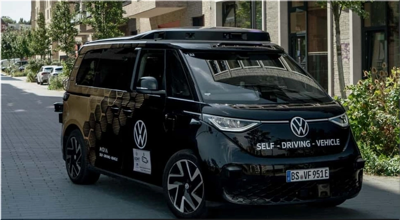 Volkswagen ID. Buzz Robotaxi Self-Driving Van