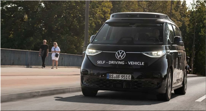 Volkswagen ID. Buzz Robotaxi Self-Driving Van