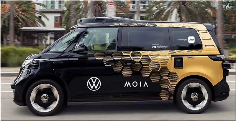 Volkswagen ID. Buzz Robotaxi Self-Driving Van