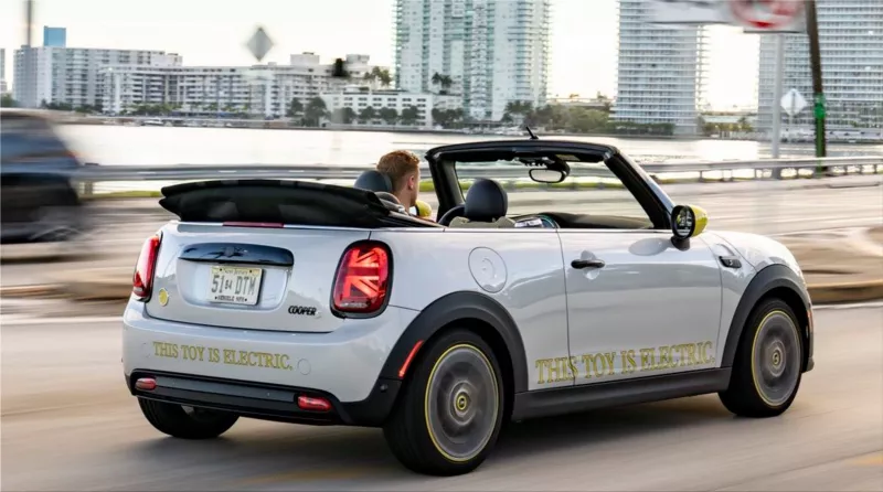 MINI Cooper SE Cabriolet electric convertible car
