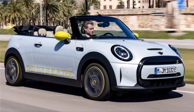 MINI Cooper SE Cabriolet electric convertible car