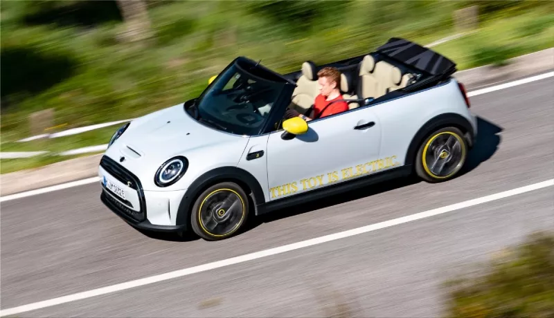 MINI Cooper SE Cabriolet electric convertible car