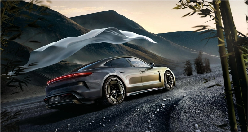 Porsche Taycan Turbo S Celestial Jade