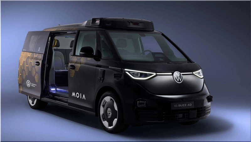 Volkswagen ID. Buzz Robotaxi Self-Driving Van