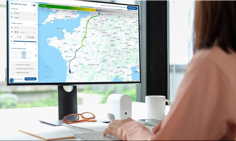 DAF Electric Route Simulator