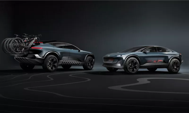 Audi activesphere electric concept car is built on the PPE platform