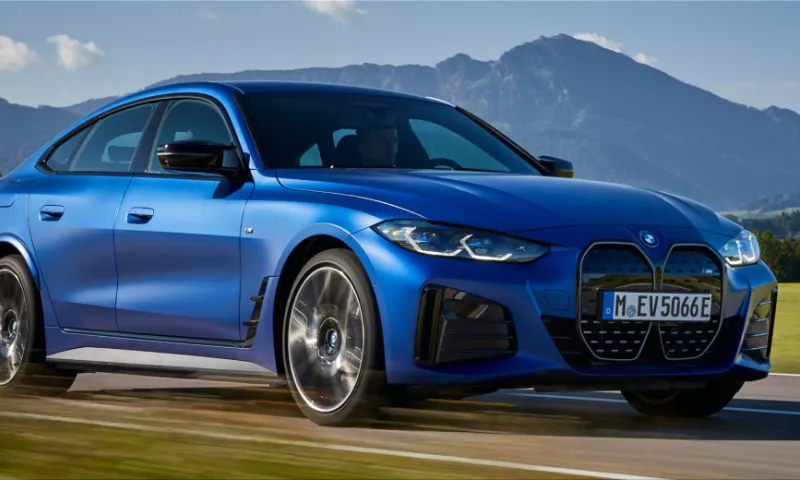 The new BMW i4 electric sedan