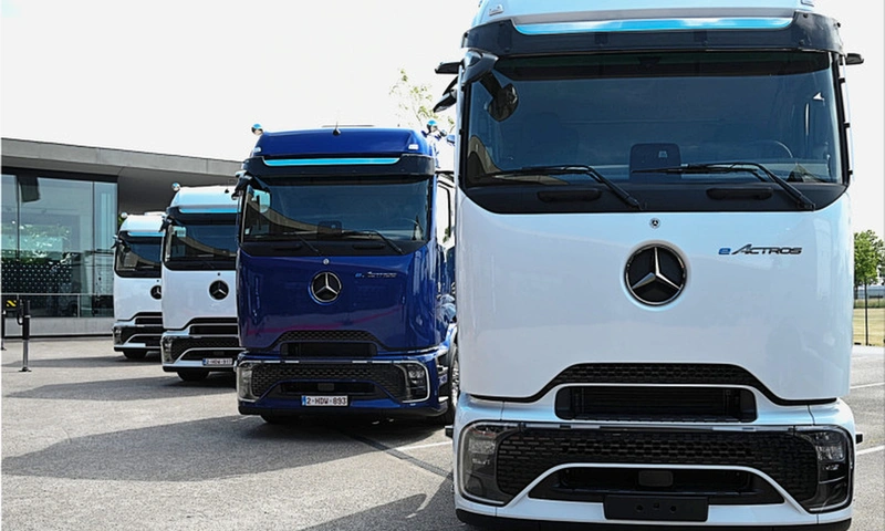 eActros 600 Begins Real-World Testing in Belgium: 1,000 km/Day Potential for Dairy Haulers