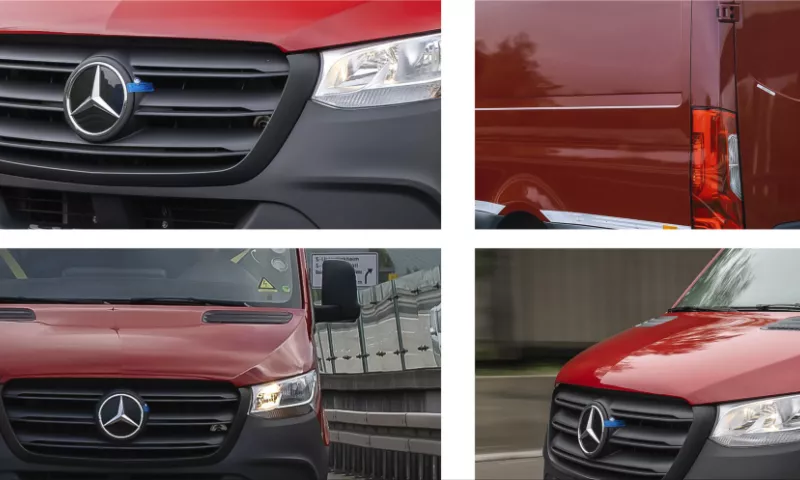 Mercedes-Benz eSprinter electric van with a range of up to 475 km