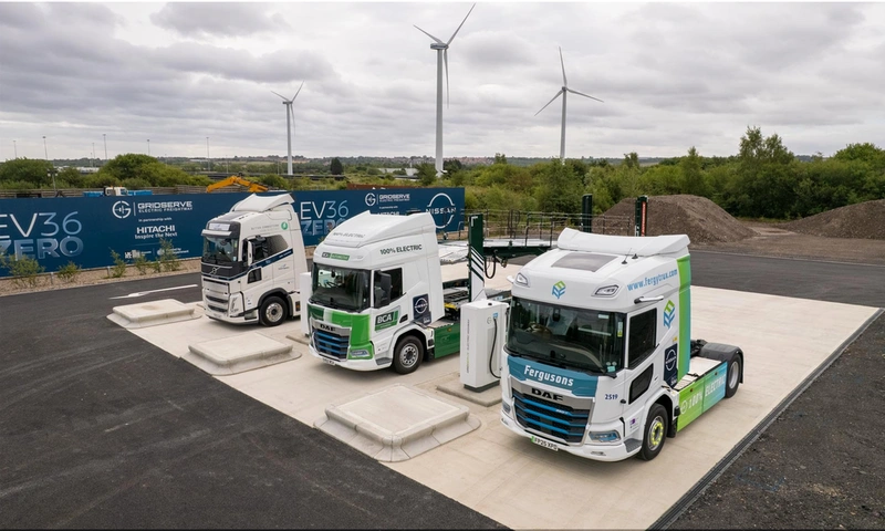 Nissan Targets Supply Chain Emissions with Electric Freightway Charging Station