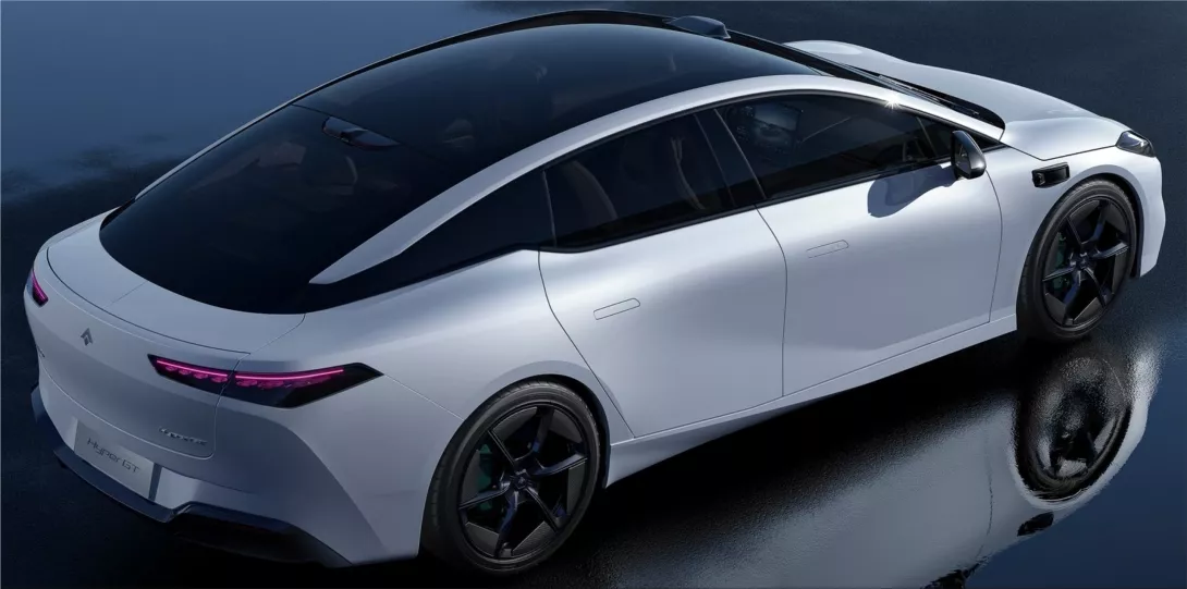 The new GAC Aion Hyper GT electric sports car has the best aerodynamic coefficient