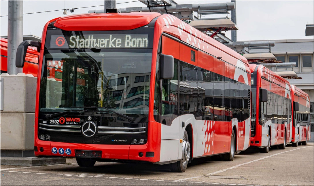 Daimler Buses Delivers eCitaro Fleet and Charging Infrastructure to Bonn