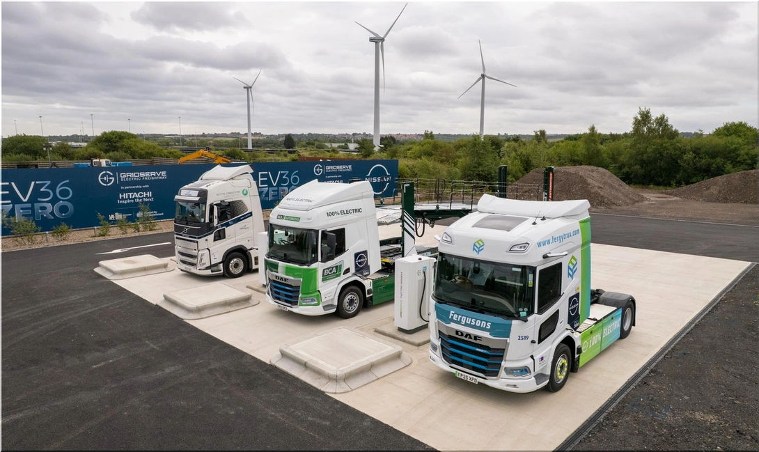Nissan Targets Supply Chain Emissions with Electric Freightway Charging Station