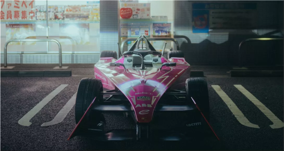 Tokyo Lights Up with Neon-Drenched Porsche 99X Electrics for Formula E Debut