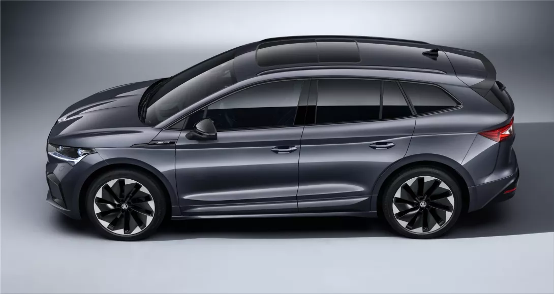 The Skoda Enyaq Sportline iV 80x with 265 hp