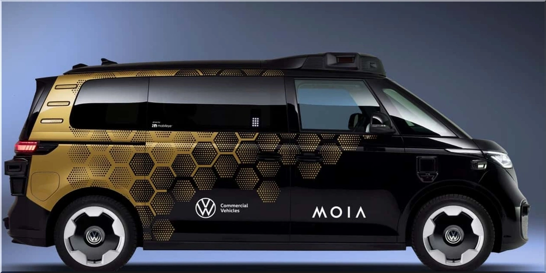 Volkswagen ID. Buzz Robotaxi Self-Driving Van